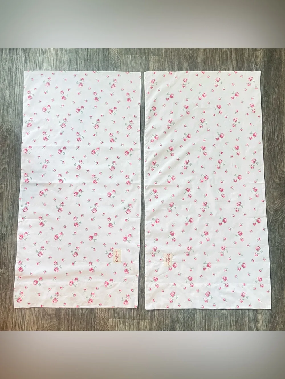 Cath Kidston London Pillowcases Pink Roses 100% Cotton Shabby Chic King Sz - Picture 5 of 5